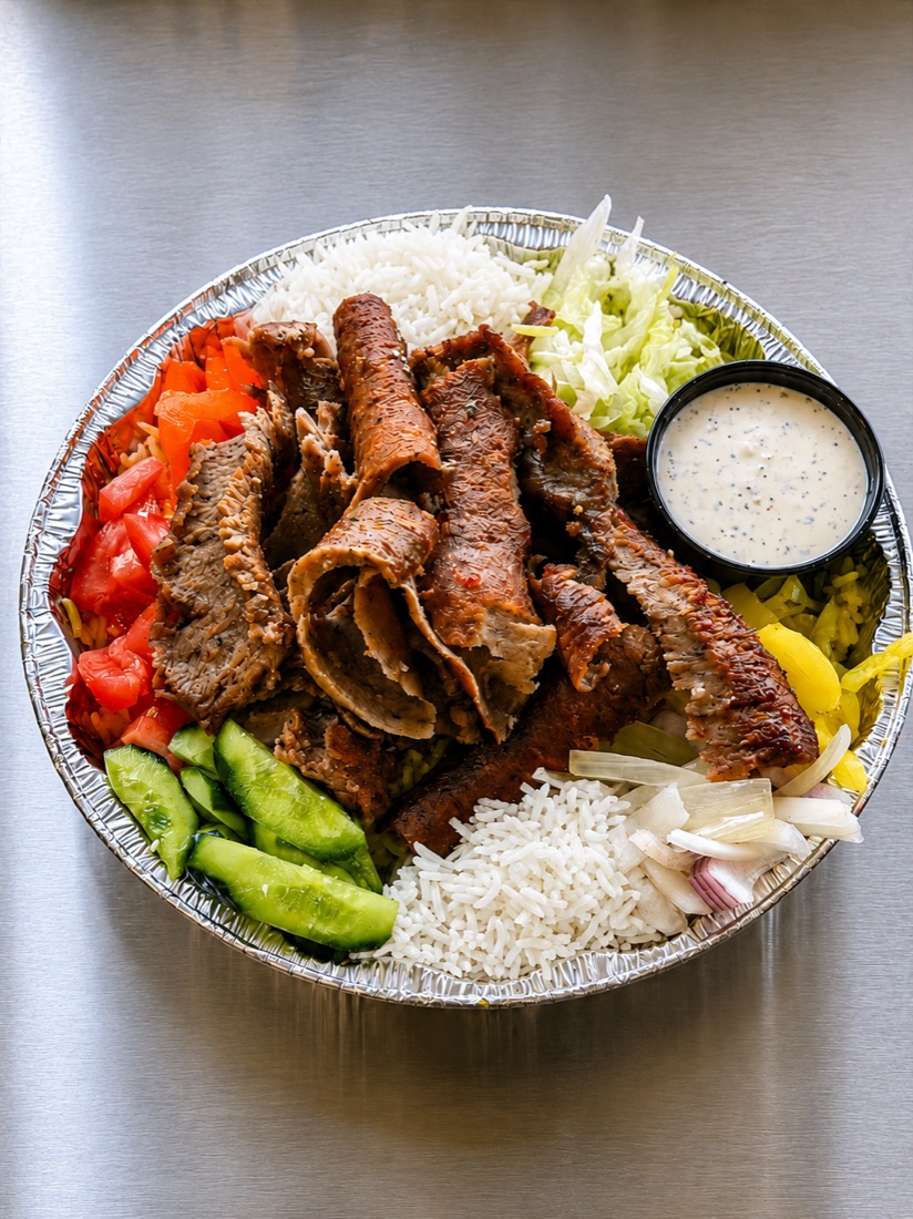 Gyro bowl over rice