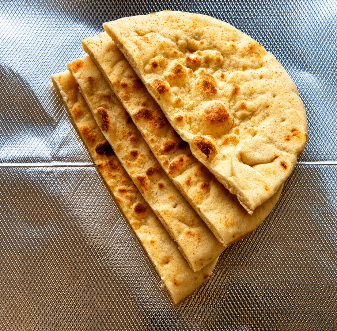 Fresh warm pita bread